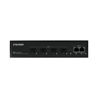 Commutateur réseau de bureau 4 ports SFP Gigabit avec 2 ports RJ45 10/100/1000M, bande passante 16 Gbit/s, alimentation intégrée 12V pour CCTV
