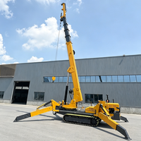 Guindaste Aranha Móvel Tonlita Novo de 10 Toneladas e 21m, Hidráulico, a Diesel e Elétrico, com Cesto para Pessoal
