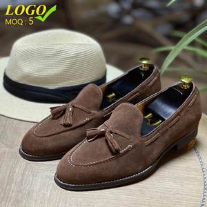 Zapatos de Cuero Vacuno de Ante para Hombre, Diseño Moderno, Casuales, de la <span class=keywords><strong>Mejor</strong></span> Calidad, para Conducir, Estilo con Borlas - Product Image 5
