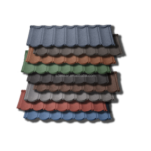 DX51D Feuille de <span class=keywords><strong>toiture</strong></span> respectueuse de l'environnement Tuiles de toit en métal revêtu de pierre moderne résistant à la chaleur pour hôtels pour l'Amérique - Product Image 1