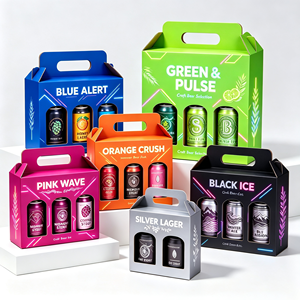 Maßgefertigte Wellpappkartons für Hard Seltzer Cocktails, Funktionale Getränkeverpackungen, Lib Aba Verpackung, Getränkedosenkartons für den Export - Product Image 3