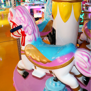 Manège miniature à pièces <span class=keywords><strong>de</strong></span> monnaie populaire, carrousel <span class=keywords><strong>de</strong></span> chevaux pour enfants, jeu adapté aux centres <span class=keywords><strong>de</strong></span> jeux - Product Image 6