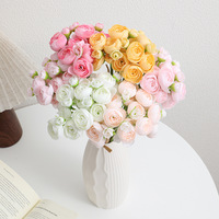 Künstliche Seiden-Pfingstrosen Kleine Moderne Blumen mit Freistehenden Stielen Hochzeitstisch-Dekoration Heim-Vasen-Deko Ballongirlande Blumenschmuck