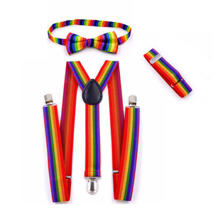 Ensemble de bretelles arc-en-ciel, nœud papillon, décoration du jour de la fierté, bretelles réglables - Product Image 3