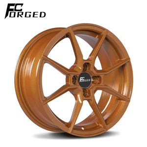 Jantes en alliage d'aluminium forgé FcForged, finition noire, <span class=keywords><strong>5</strong></span> branches, 5x112*114.3*120 PCD, 25mm/30mm/40mm, 26 pouces, pour voiture - Product Image 1