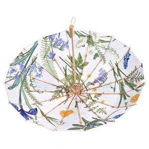 Paraguas Plegable de Doble Uso para Mujer, 16 Varillas, Estilo Nacional, Protección UV, con Revestimiento de Color, para Días Lluviosos y Soleados, Sombrilla Grande y Resistente - Product Image 5