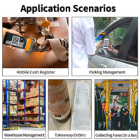 JINGXIN Pantalla LCD de 5,5 pulgadas Pantalla táctil Matriz DE DATOS Código QR Escaneo Tarjeta de identificación Pos de mano