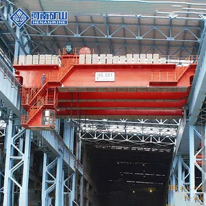 QDY Metalúrgica Planta 20/5 T Barra Dupla Gancho Ponte Guindaste Oficina Altura de Elevação 12m