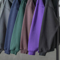 Sweat-shirt à capuche unisexe épais 500 GSM violet foncé coupe oversize et carrée streetwear personnalisable OEM ODM en gros