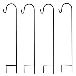 Factory Supply Outside <strong>Garden</strong> Wire 1.5m Metal Shepherd <strong>Hook</strong> - Product Image 1