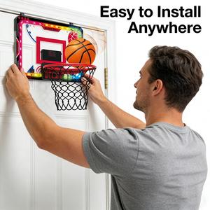 <span class=keywords><strong>Panier</strong></span> de <span class=keywords><strong>basket</strong></span> électronique avec lumières LED, effets sonores, télécommande, <span class=keywords><strong>panier</strong></span> mobile, jouet de <span class=keywords><strong>basket</strong></span> à suspendre à la porte <span class=keywords><strong>pour</strong></span> enfants - Product Image 4