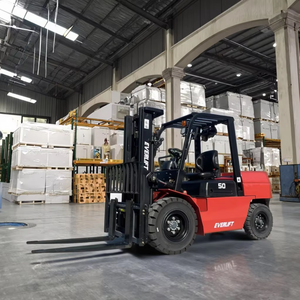 Электрический вилочный погрузчик HELI 5Т, высота подъема 3м, на аккумуляторе, 4x4, для склада - Product Image 2