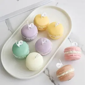 Macaron Form Duft kerzen Aroma therapie Hochzeits kerzen Home Dekorative Foto Requisiten DIY Geburtstags geschenk