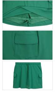 XW-2438-2 Спортивная Двухслойная юбка с боковыми карманами - Product Image 3