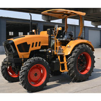 100hp 4X4 Traktor pelindung matahari Agricola Traktor Mini traxia hutraktor
