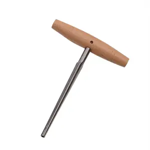 Escariador de agujeros para violín, mango de madera cónico para piezas de herramientas Luthier, 1:26