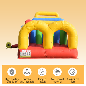 Parcours d'obstacles gonflable commercial 14x3 pour enfants et adultes, équipement de parc d'attractions en plein air - Product Image 6