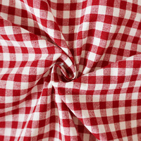 DaiRui En gros Jupe de four rustique en lin à carreaux Buffalo, Rideau court de cuisine, Housse anti-poussière rustique à carreaux Gingham pour armoire, Fourniture en gros