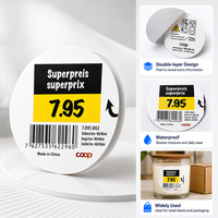 Étiquettes rondes personnalisées à double couche avec code QR, autocollants résistants à la chaleur pour bougies parfumées, pots en verre et bouteilles