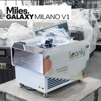 Machine à glace commerciale de comptoir Galaxy V1 Milano avec option fruits, en acier inoxydable, pot de 4 L pour petites entreprises