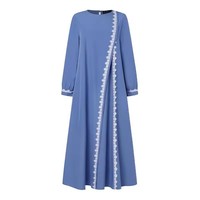 Robe Abaya Islamique du Moyen-Orient, Vente en Gros à Dubaï, Robe Abaya pour Femmes, Dentelle, Mode, Respirante, Manches Longues, Robe Abaya pour Femmes Musulmanes, Turquie