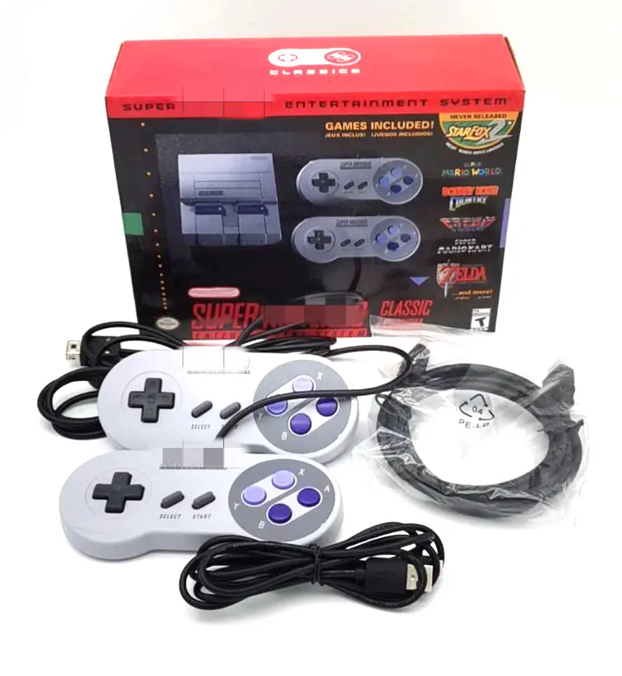 Konsol Game Genggam Genggam Klasik Retro Super Populer SNES Konsol Video Game Pengarah