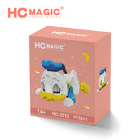 Petits blocs de construction en plastique, figurines mignonnes de canard en paillette de tigre, jouets pour cadeaux de noël, nouvel arrivage,