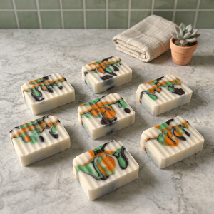 Savon Solide Artisanal au Coco et au Théier 100g Fabriqué en Californie pour Tous Types de Peau, Infusé au Théier, Éclaircissant et Non Gras - Product Image 3