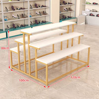 Chaussures modernes à talons hauts pour femmes, présentoirs pour sacs à main, design personnalisé, caractéristiques recyclables pour la décoration du centre commercial
