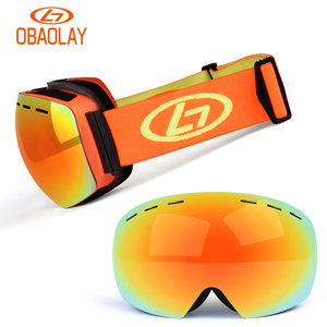 OBAOLAY Lunettes de ski de sport personnalisées, vente en gros, protection <span class=keywords><strong>anti</strong></span>-buée UV400, lunettes de ski <span class=keywords><strong>OEM</strong></span> - Product Image 6