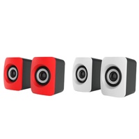 Mini cornes de basse d'ordinateur portables pour haut-parleur d'ordinateur portable avec prise USB 2.0 et 3.5mm haut-parleur d'éclairage LED RVB de jeu d'ordinateur de bureau