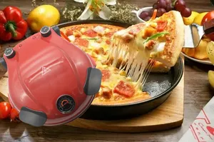 أفضل سعر البيتزا آلة التلقائي مع الموقت 400-420 درجة مئوية فرن بيتزا صغير الكهربائية جهاز صُنع فطائر البيتزا