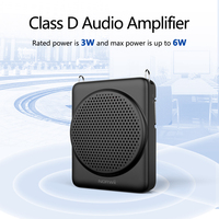 S368 125g Mini amplificateur de voix portable léger avec IC de charge de tension de tenue 16V