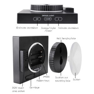 Phòng Tắm Đồng Hồ Không Thấm Nước Hiện Đại Bàn Bảng Cho Tường Với Vỏ Kỹ Thuật Số Đồng Hồ Nhiệt Kế Ẩm Kế LCD - Product Image 6