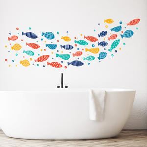 Autocollants imperméables auto-adhésifs <span class=keywords><strong>pour</strong></span> carrelage mural <span class=keywords><strong>de</strong></span> <span class=keywords><strong>salle</strong></span> <span class=keywords><strong>de</strong></span> <span class=keywords><strong>bain</strong></span> 3d colorés - Product Image 2