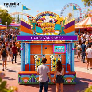 CE Tolefun Intégration LED haute performance Installation facile Points sonores Happy Toss Cornhole Sack Toss Skill Games for Theme Park - Product Image 1