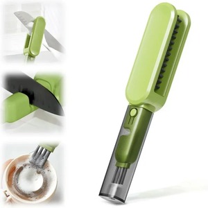 Cepillo de limpieza de cuchillos 4 en 1, 2 colores, cepillo de doble cara, utensilios de cocina, palillos, tenedores, cepillo de limpieza, herramientas para afilar cuchillos, 1 ud. - Product Image 1