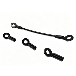 Câble de sécurité en acier inoxydable noir avec embout œil de poisson, pour suspension anti-chute de lampe, en fil d'acier traité - Product Image 5