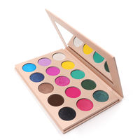 Palette de fards à paupières scintillants uniques en gros, poudre de fard à paupières colorée, maquillage personnalisé