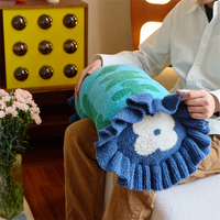 YIRUIO Meilleures ventes, personnalisable, 70 cm, Peluche tricotée douce en forme de fleur de bonbon, grand format, compagnon de sommeil, oreiller de festival et de dessin animé LY