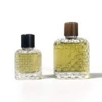 Flacons de parfum transparents de luxe, embossés, atomiseur de parfum, flacon d'huile essentielle, 30 ml et 100 ml, flacon de parfum avec boîte