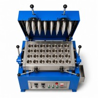 Petit rouleau de sucre à glace industriel semi-automatique gaufrette cuisson manuelle Machine à cornets à crème glacée