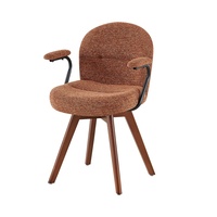 Fauteuil d'appoint moderne rembourré, fauteuil de loisirs à dossier haut, chaise confortable pour chambre à coucher