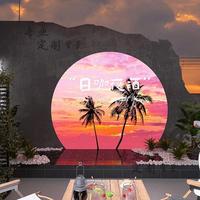 Affichage publicitaire LED grand format en tissu imprimé pour centre commercial et exposition
