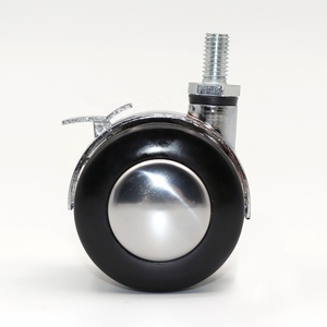 <span class=keywords><strong>40mm</strong></span> Zinc Alloy <span class=keywords><strong>Furniture</strong></span> <span class=keywords><strong>Caster</strong></span> Wheels with Brake 50mm Chrome Chair Rodízios para o Quarto para a Escola Hospital Sala de estar Hotel - Product Image 5