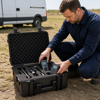 Boîte à outils en plastique rigide étanche avec insert en mousse, boîte de rangement portable pour le camping et la randonnée, indice de protection IP67, OEM disponible