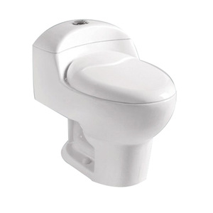 WC en céramique à deux pièces 660 avec chasse d'eau par siphon et bouton de pression supérieur - Product Image 2