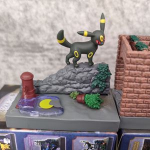 Figura de Acción Miniatura de Gengar de Re-ment, Serie Kawaii Pokemoned Town Back Alley at Night, Juguetes de PVC en Caja Ciega para Decoración del Hogar, Regalo para Niños - Product Image 3