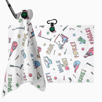 Serviette de golf en tissu éponge magnétique de conception industrielle, serviettes de golf gaufrées avec impression de logo, aimant pour serviette de golf avec crochet