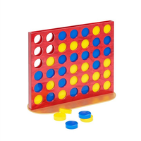 Jeu de quatre en ligne en acrylique transparent coloré personnalisé pour enfants et adultes avec options de taille personnalisable et OEM/ODM
